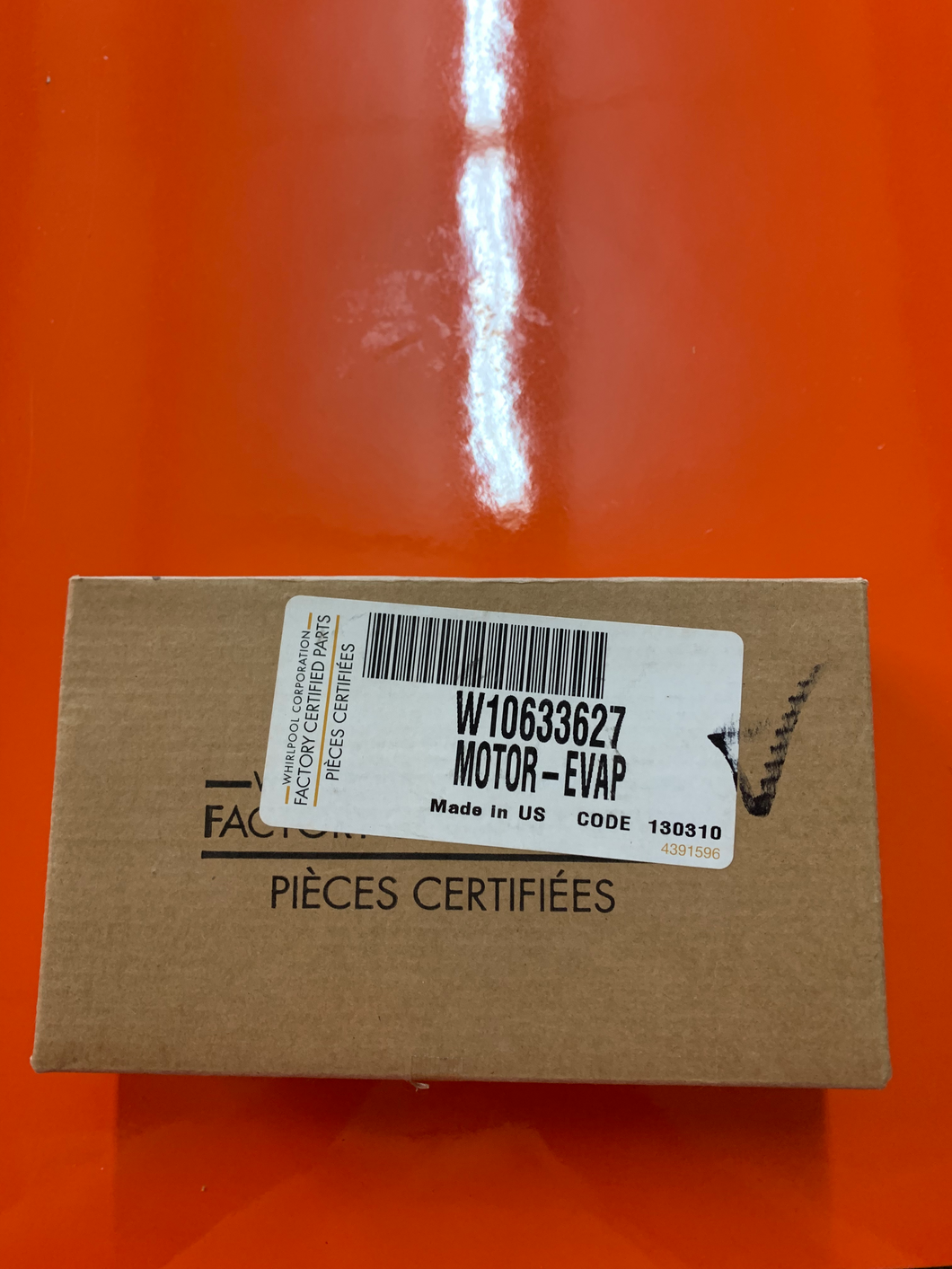 Motor evap P/N # W10633627
