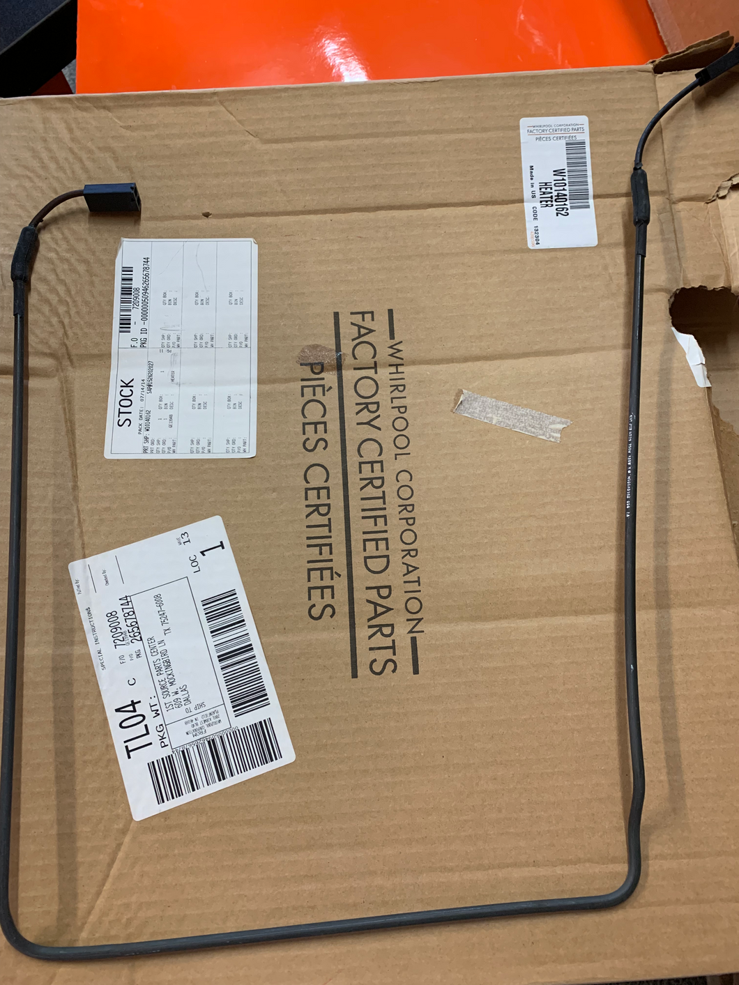 Heater P/N # W10140162