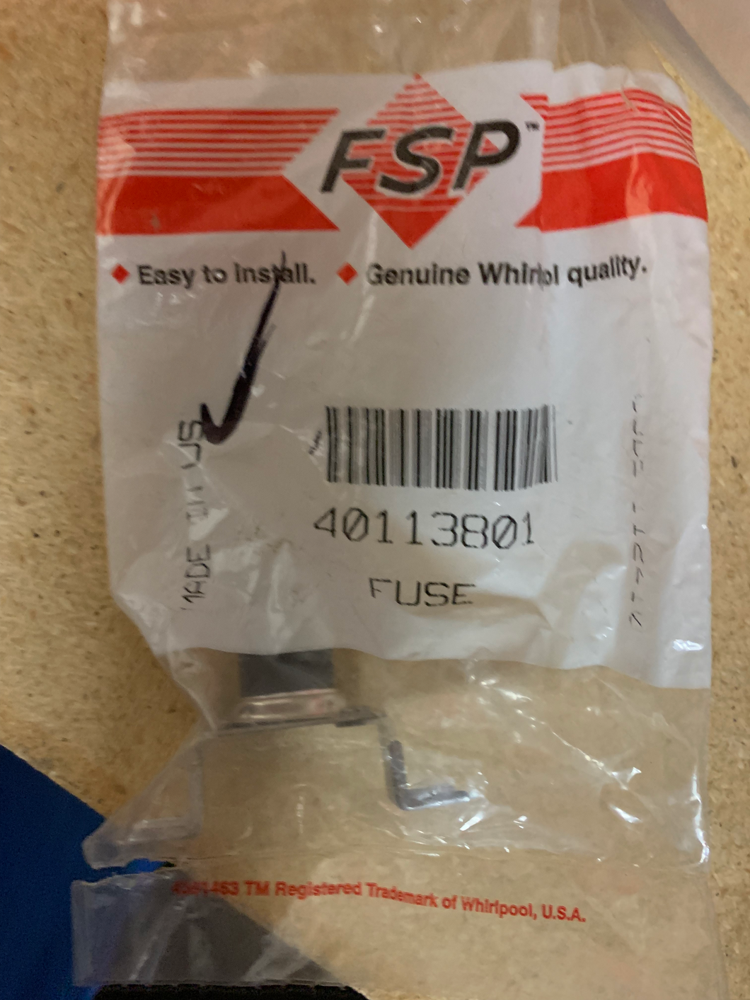 Fuse P/N #40113801