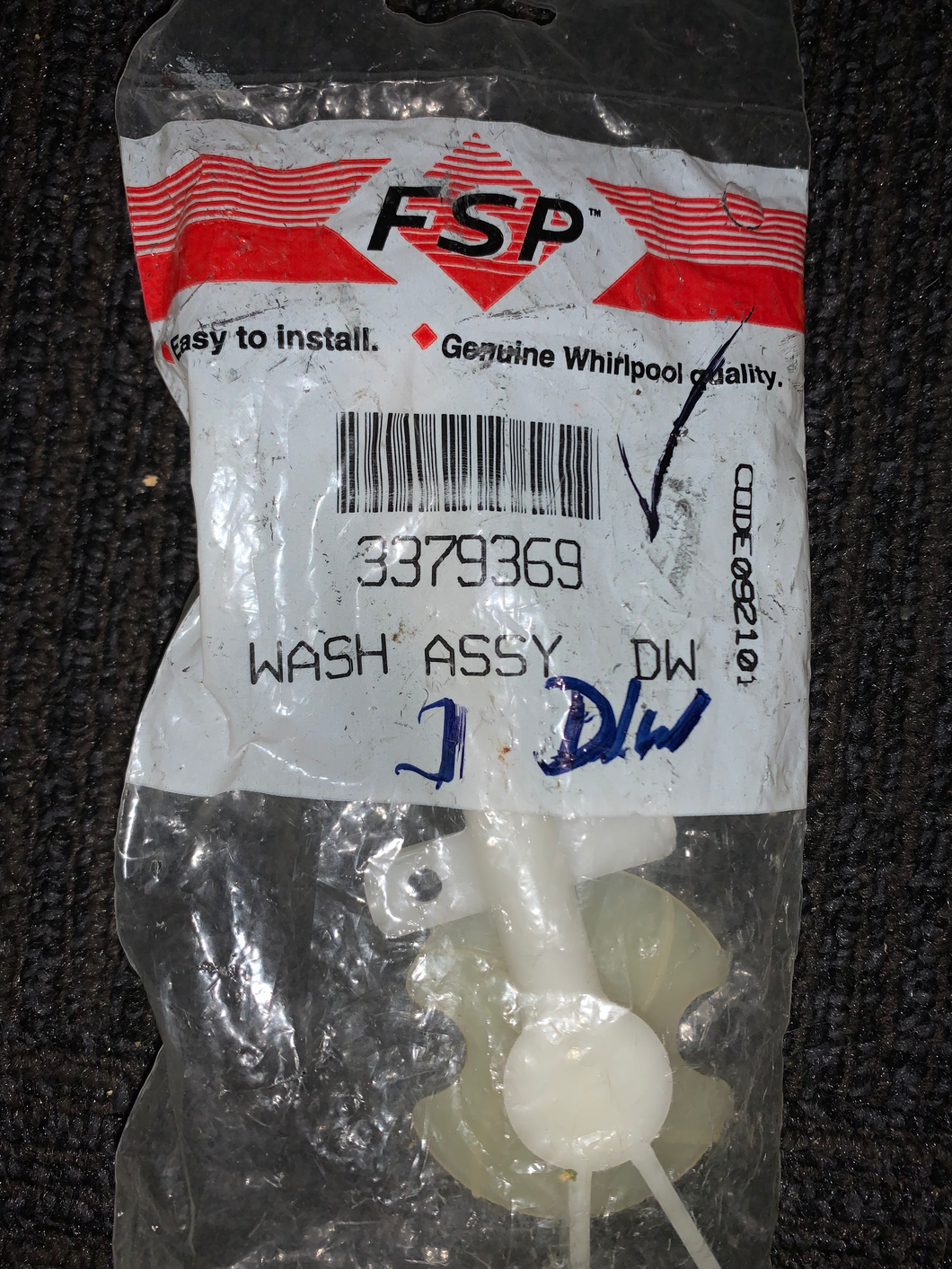 Wash Assy DW P/N #3379369