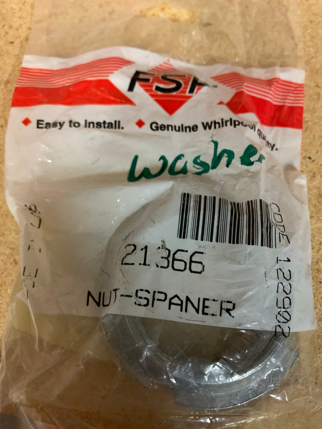 Nut - Spaner P/N #21366