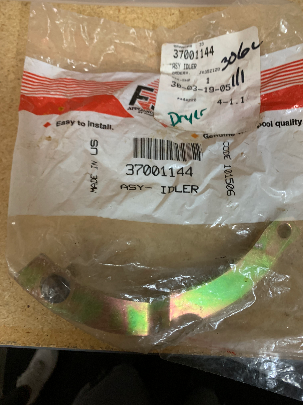 ASSY - Idler P/N #37001144